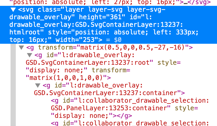 iCloud Pages uses SVGs to lay out the document and UI
